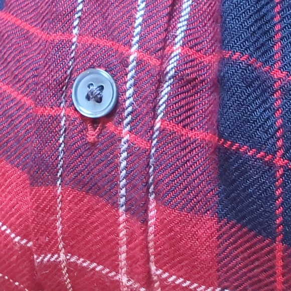 NEW BANANA REPUBLIC DILLON CLASSIC FIR PLAID BUTTON UP FLANNEL SMALL - Picture 14 of 15